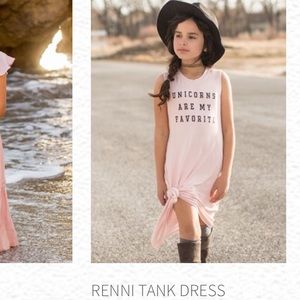 Girls Pink Tank Dress